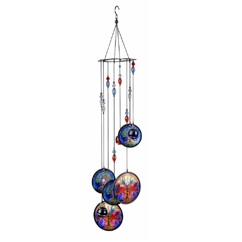 Wind Chime Decoration Alloy Indian Pattern Outdoor Hanging Ornament Wbb18088