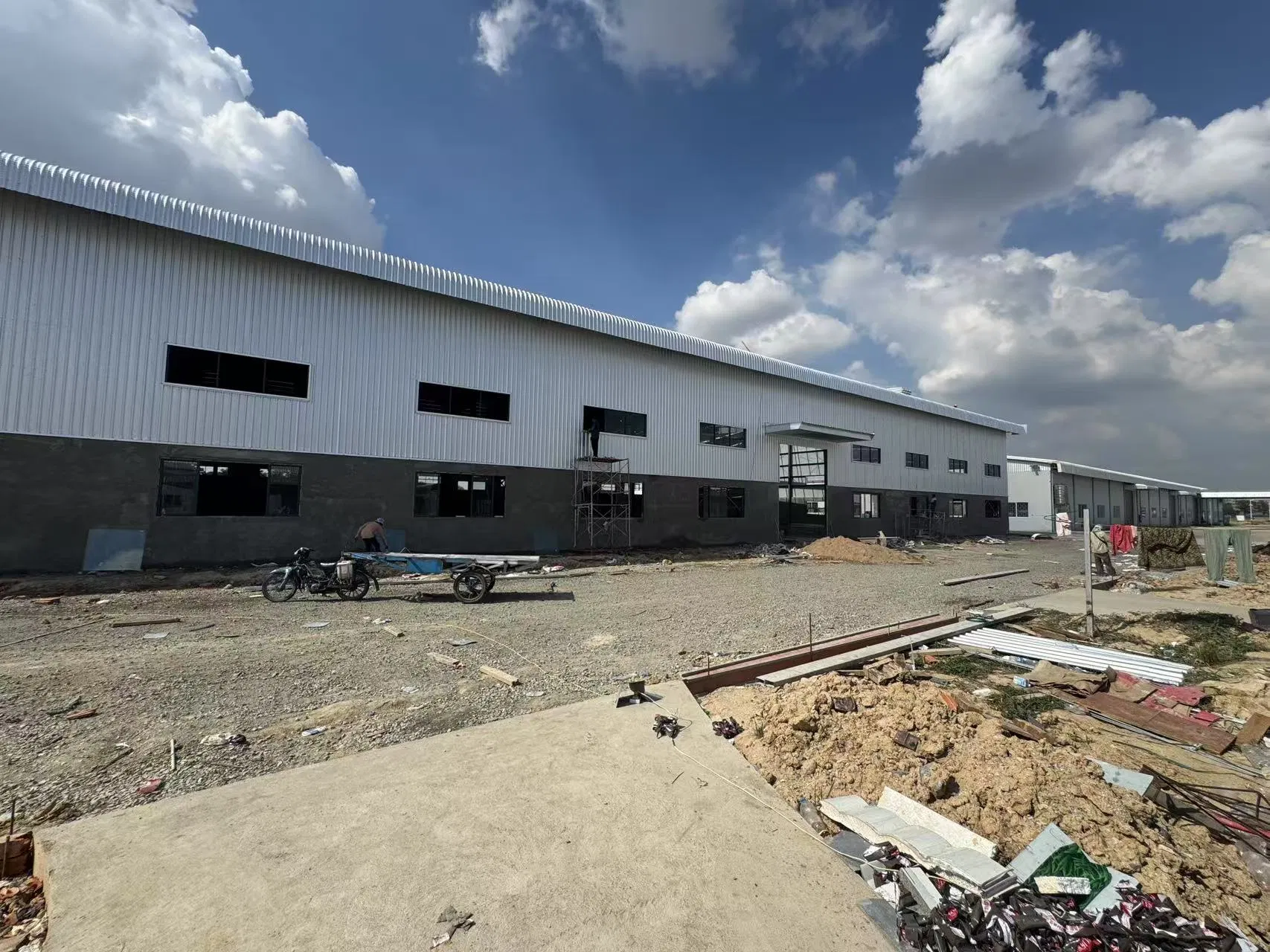 Innovative Cambodia Project Steel Structure: Portal Frame for Steel Workshops