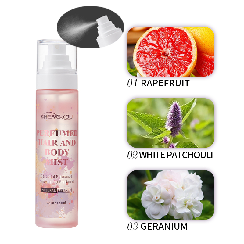 OEM/ODM Private Label Fast Dry Freshness Scent Long-Lasting Hair Perfume Mist Spray