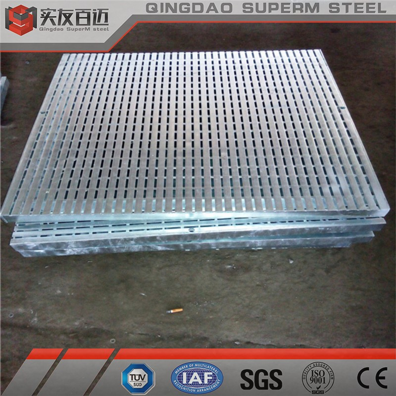 Serrated Plain Galvanized Mill Steel Bar Grating for Platform Drainage Trench Cover