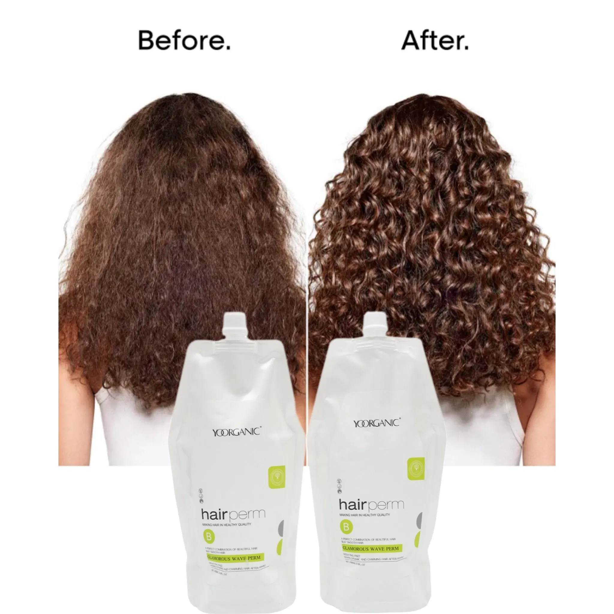 Brand Professional Salon 2*1000ml Perm Hair Lotion Digital Ceramic Perm Soft Hair Styling Product