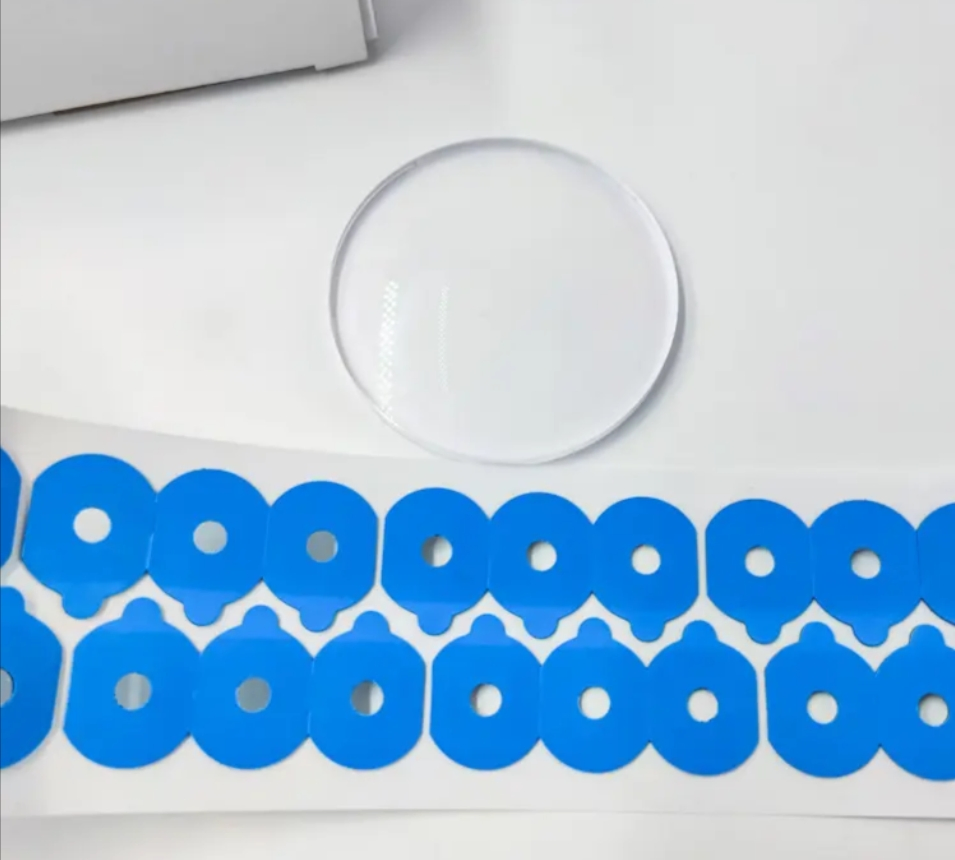 Optical Eyeglasses Processing Polishing Anti Slip Lens Blocking Pads for Glasses Auto Edger