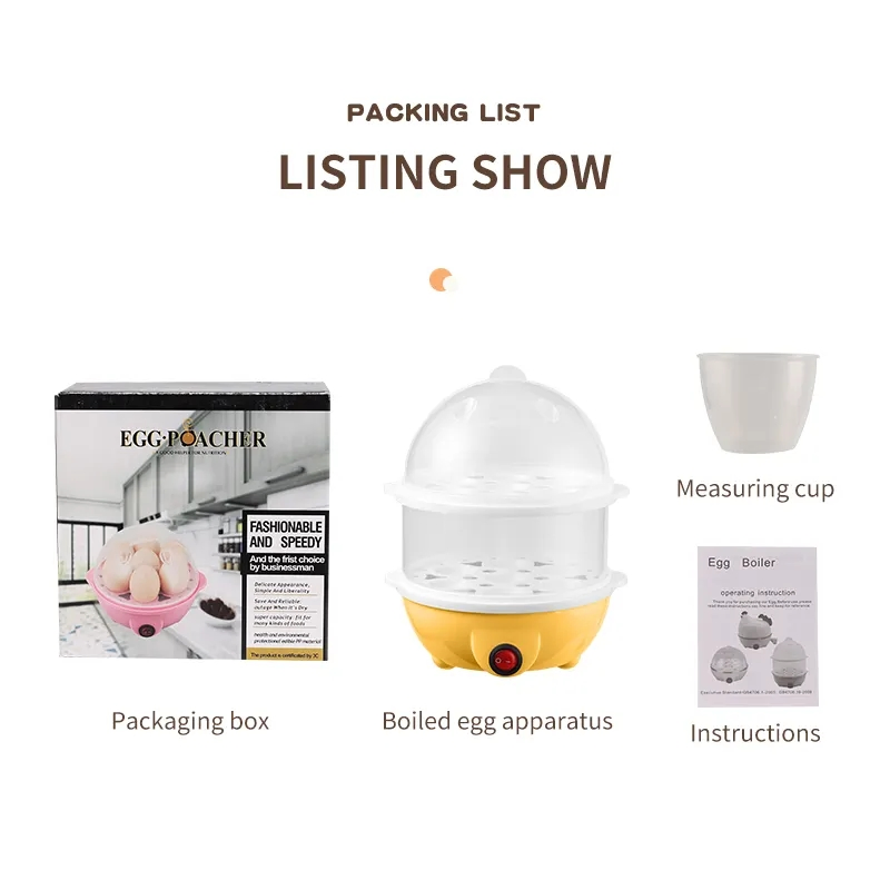 Double Layer Egg Steamer and Poacher for Home Cooking