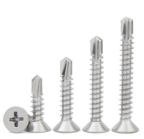 Phillips Pozi Drive Cross Recessed Countersunk Head Drilling Screws with Tapping Screw Thread