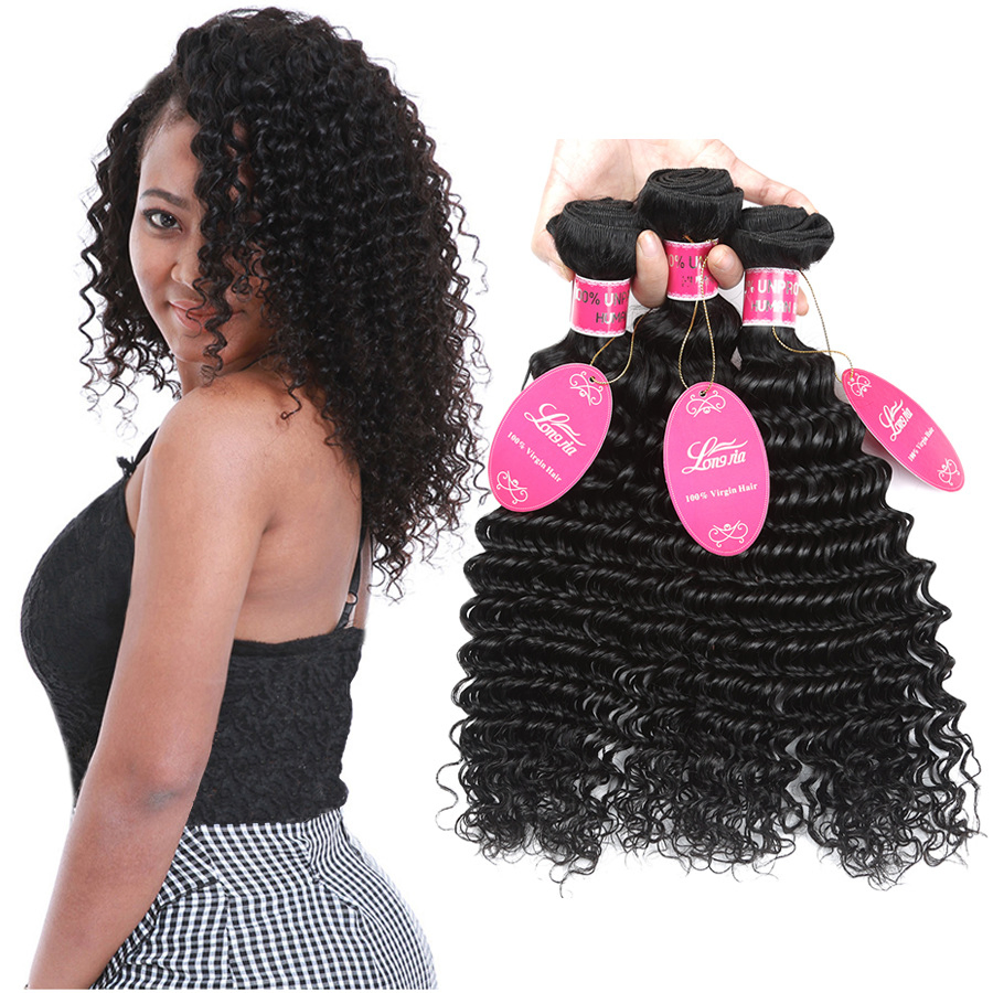 Natural Colour Straight No Shedding Human Hair Bundles Hair Extension