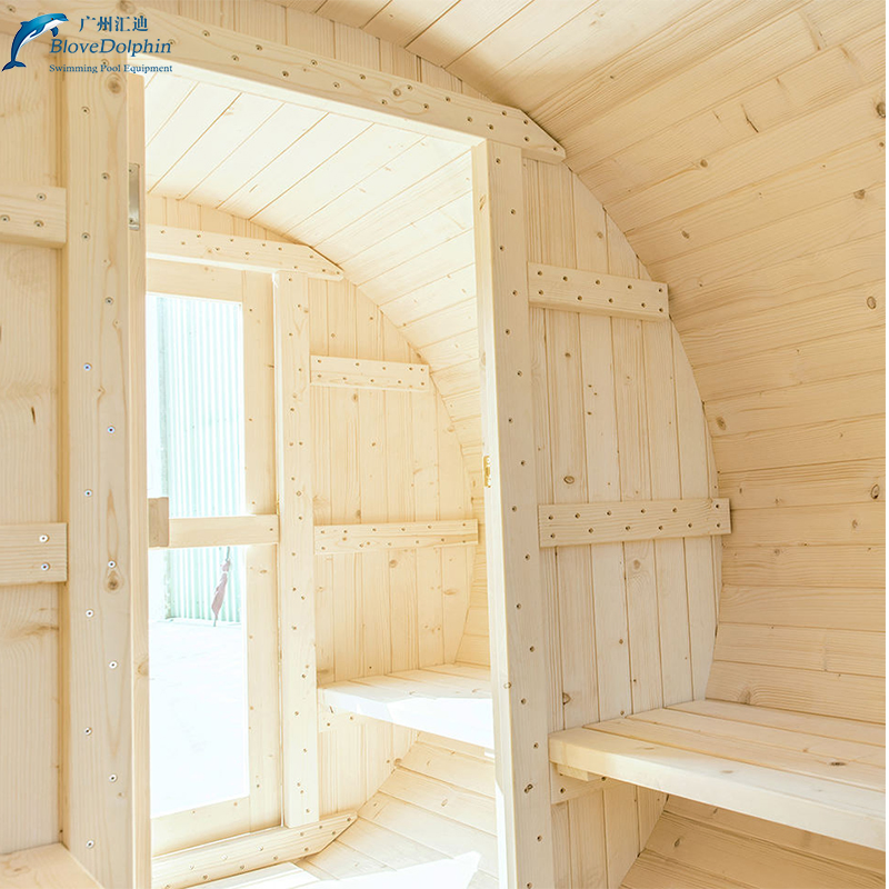 Бочка-сауна уличная инфракрасная на 2-4 человека из кедра