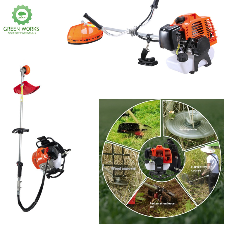 Powerful 43cc Brush Cutter for Efficient Grass and Weeds