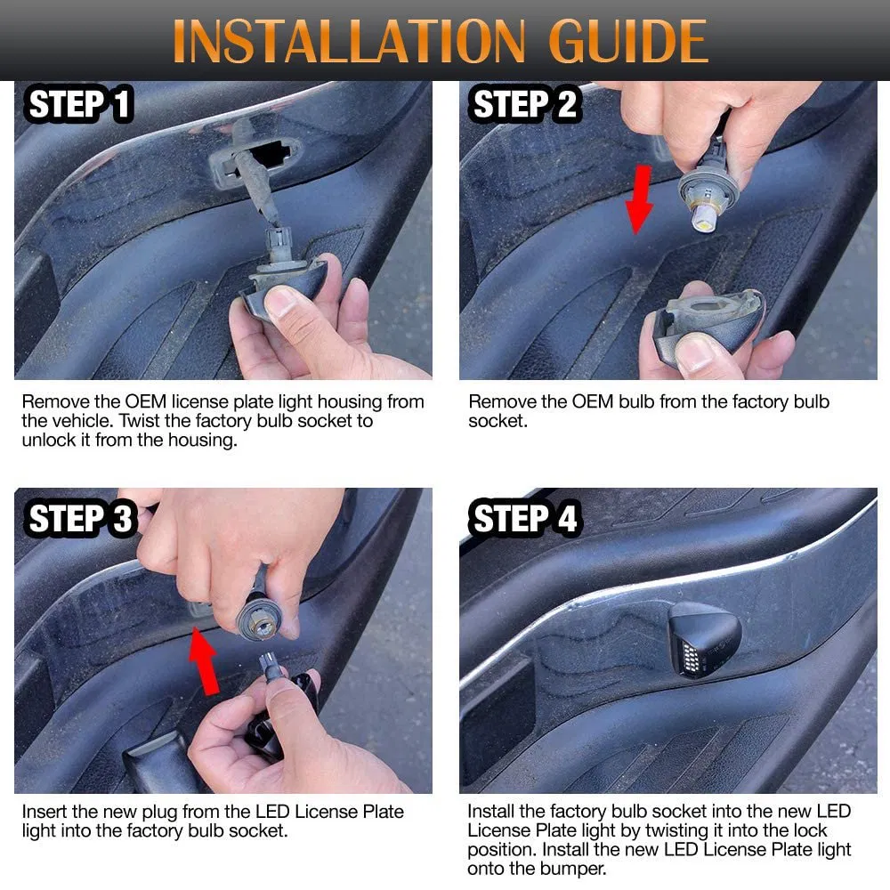 Светодиодный фонарь подсветки номера для Cadillac Escalade, Chevy Silverado