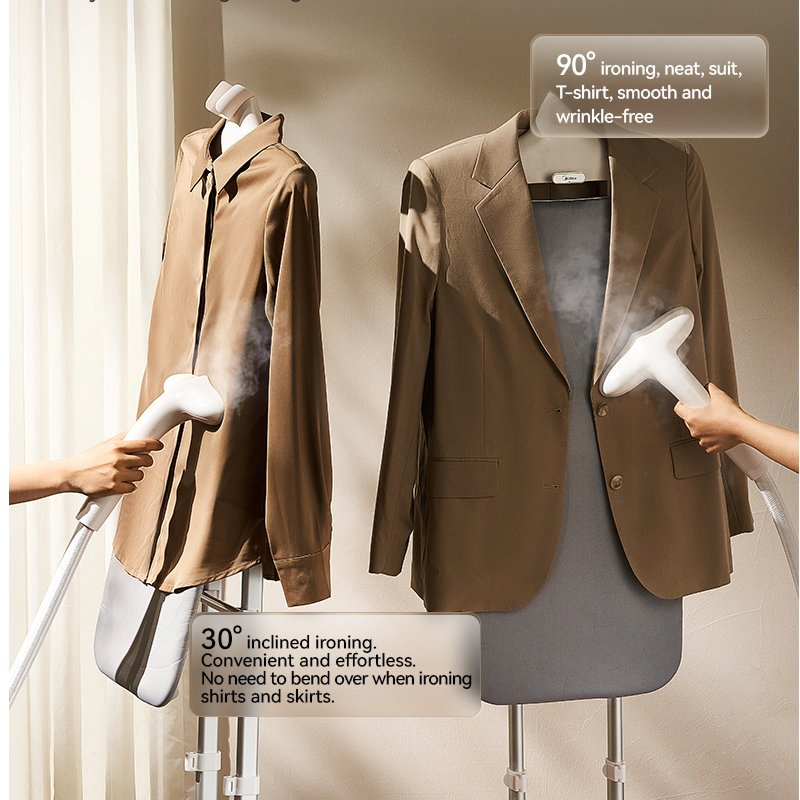 Compact Foldable Garment Steamer with Adjustable Height Iron Board for Garment Care