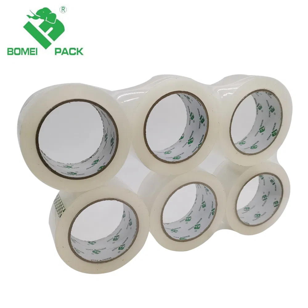 No Noise Transparent Hot Melt Adhesive BOPP Packing Tape