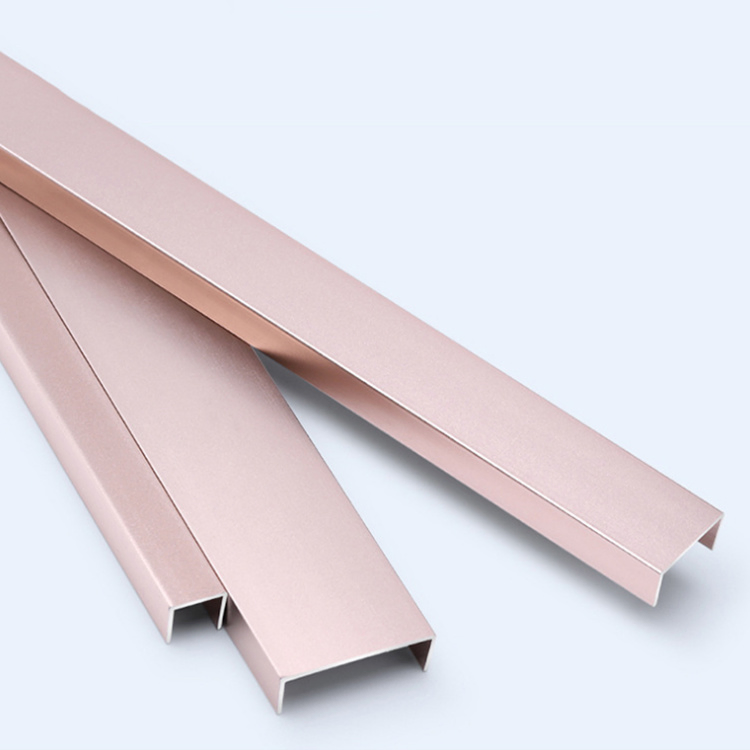 Stainless Steel Metal Trim Floor Trim Corner Protector Decorative Flat Trim