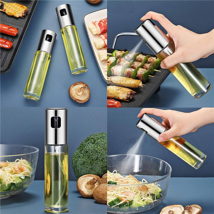 Factory Wholesale Portable BBQ Frying Grilling Kitchen Olive Oil Mist Sprayer Bottle
