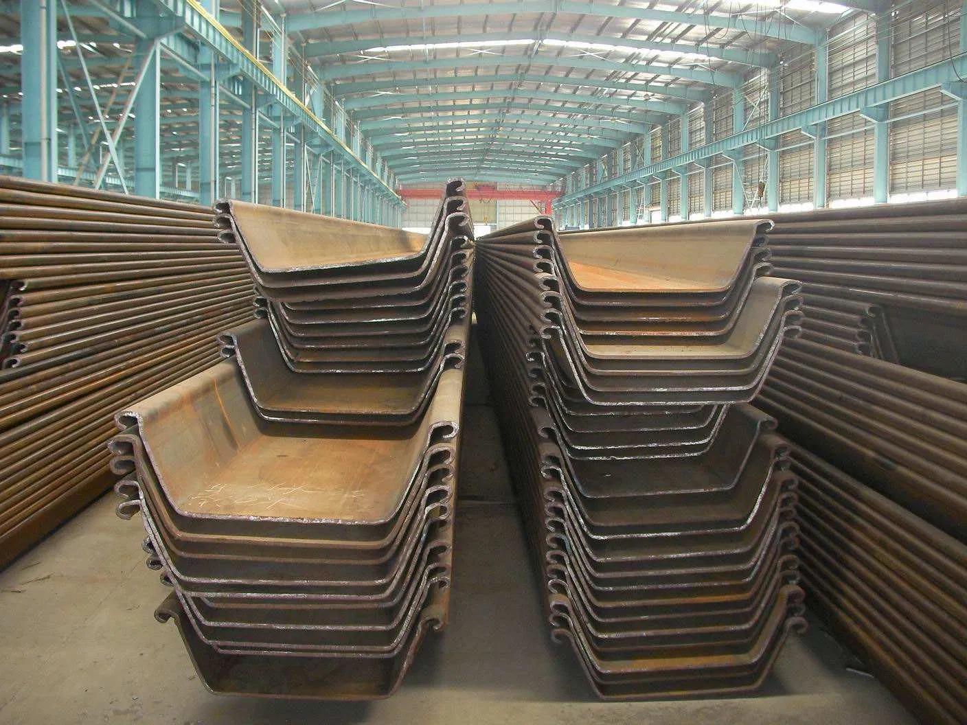 Hot Rolled U Steel Sheet Piles / U Type Hot Rolled Steel Sheet Piling / Sy295 Steel Plate Pile