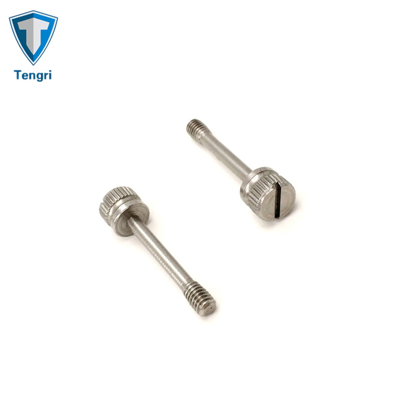 Hardware Stainless Steel316 Slotted Chess Knurled Head Captive Screw