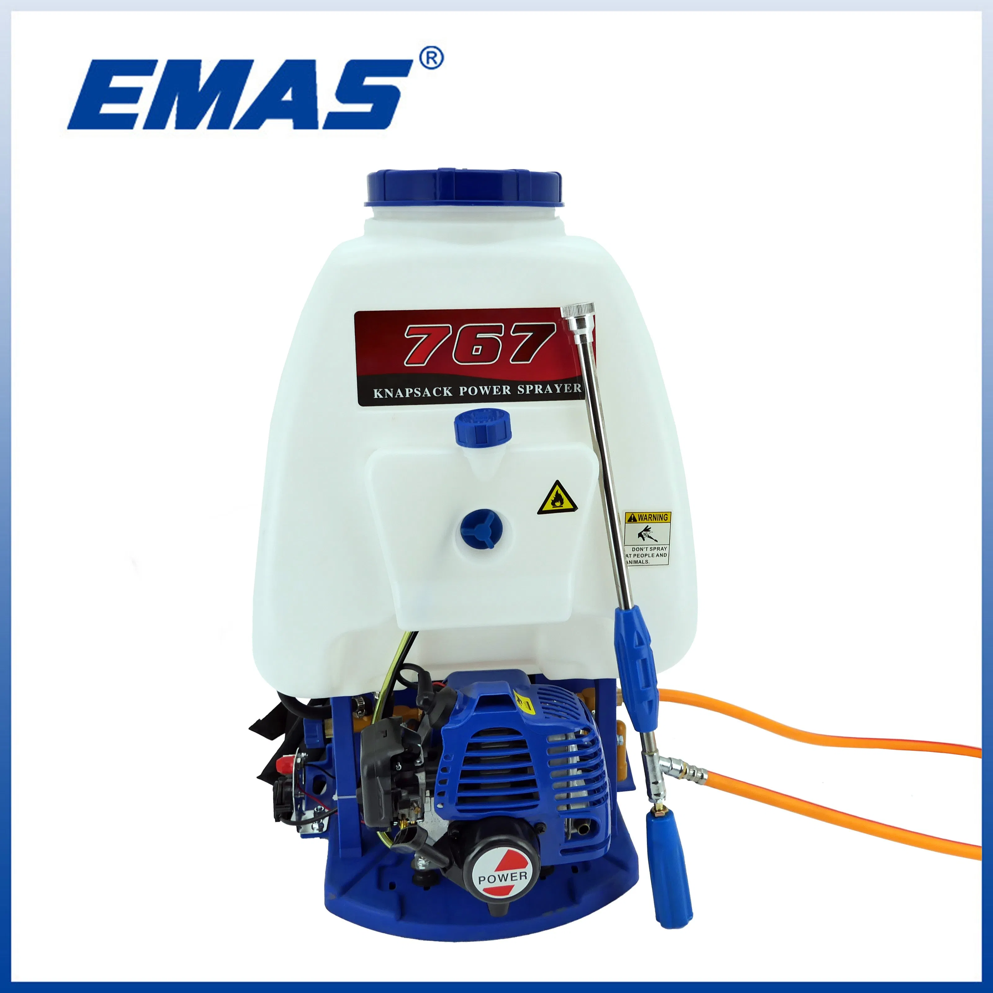 Emas 2 Stroke Gasoline Garden Tools Em767 Knapsack Garden Sprayer Tu-26 Engine