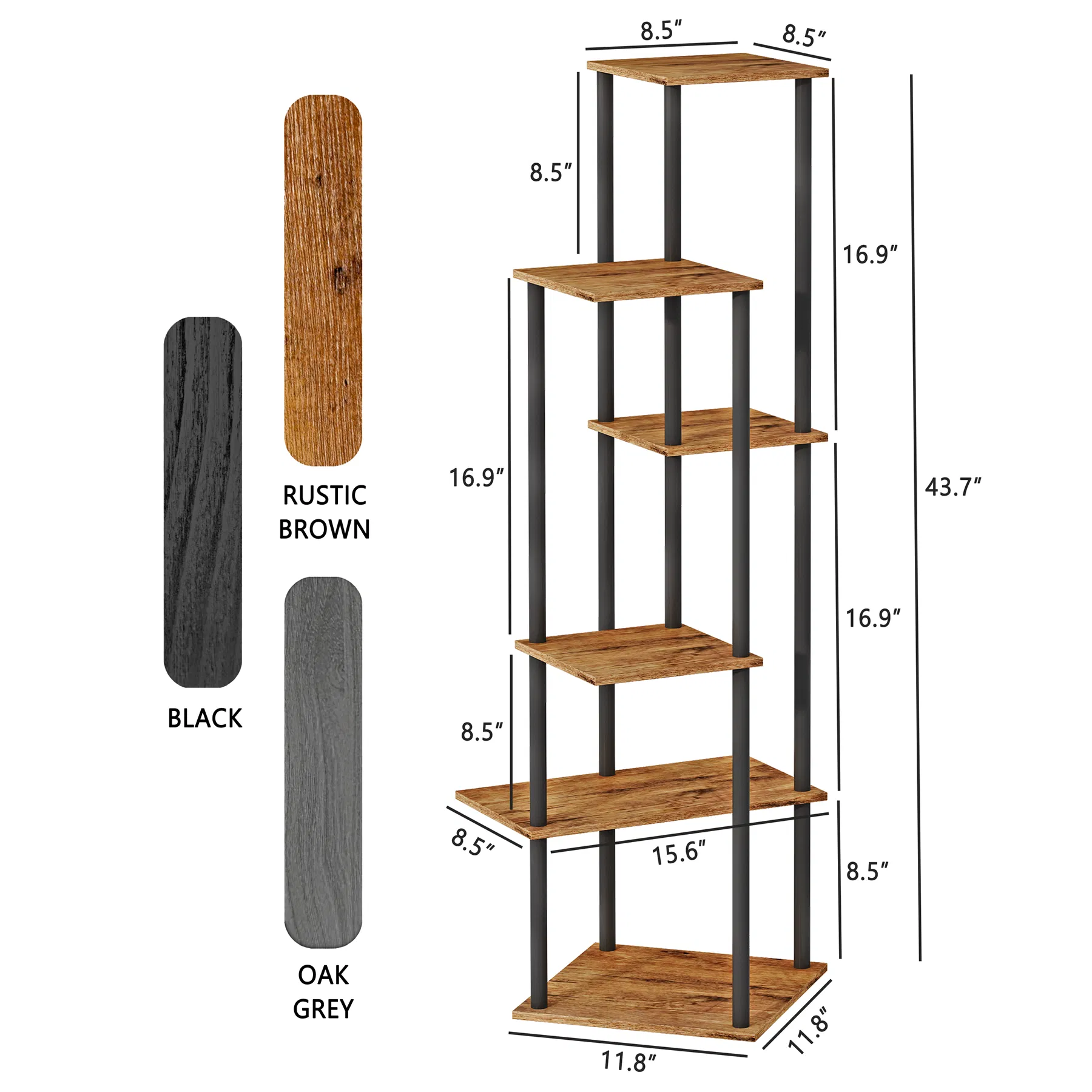 Stylish 6-Tier Indoor Corner Plant Stand for Multiple Pots
