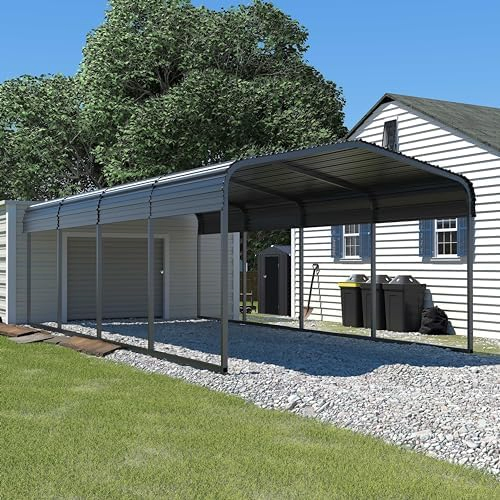 Outdoor Heavy Duty Steel Roof Carport for RV and Boat