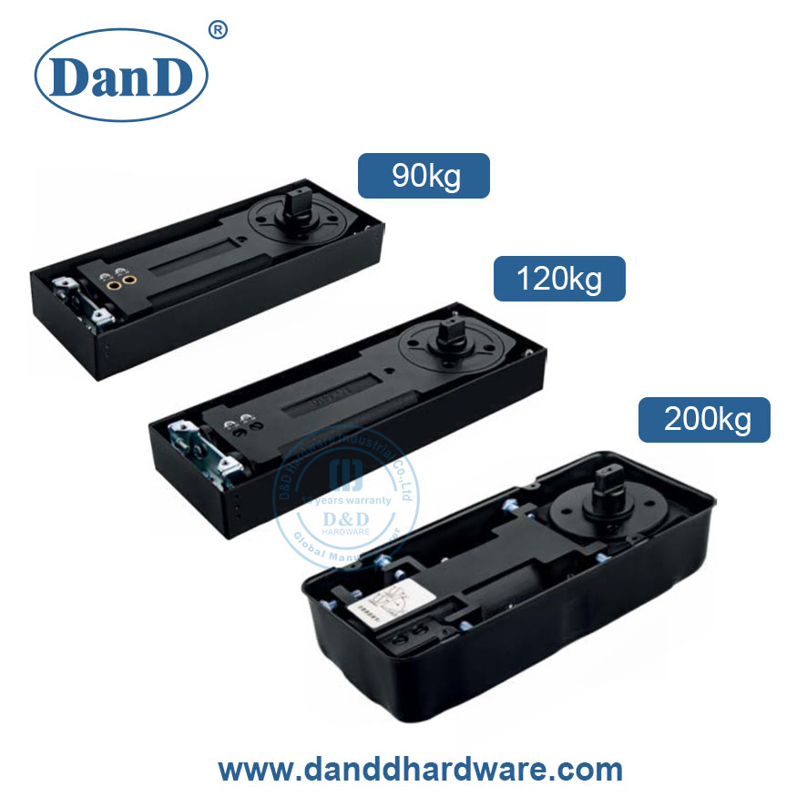 Durable Stainless Steel Cover Heavy Duty Security Series Glass Concealed Door Control Closer Accessory Hardware Spring Hinge Aluminium Hydraulic Floor Spring