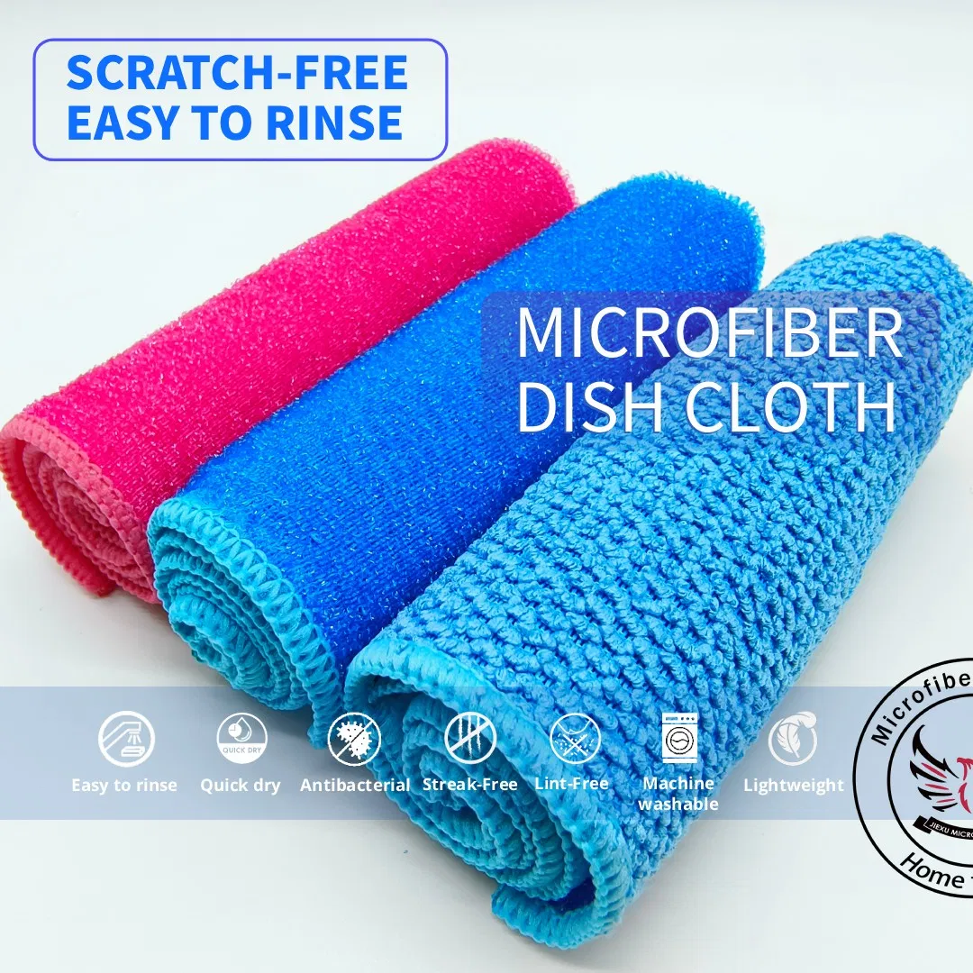 Ultra-Soft Microfiber Kitchen Dish Cloth for Scratch-Free Cleaning