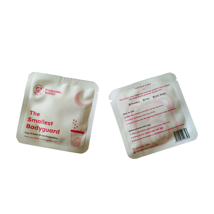 Custom Drink Spiking Prevention Luxury Beads Drink Guard Scrunchies and Drink Cover Set for Ladies Outdoor Bar Party