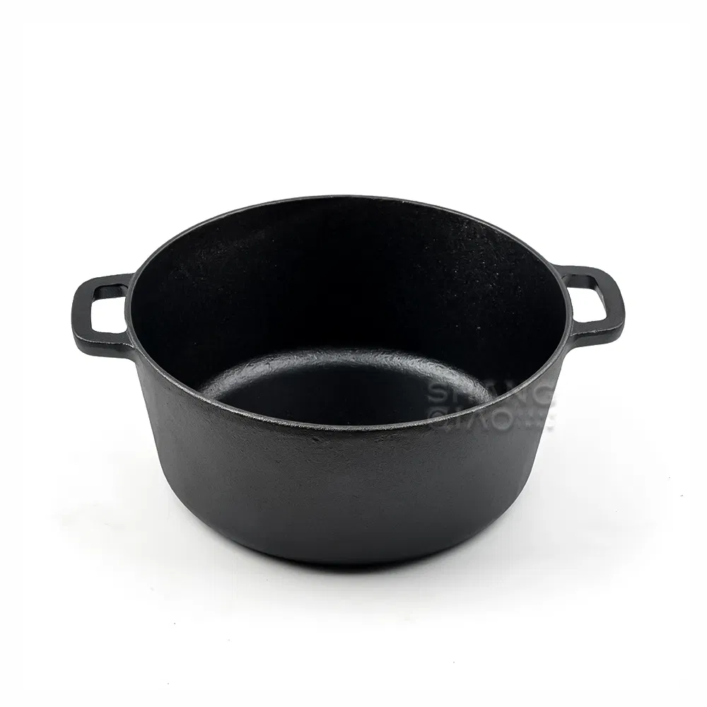 Чугунный казан-духовка 2 в 1, 26 см, предварительная прокалка