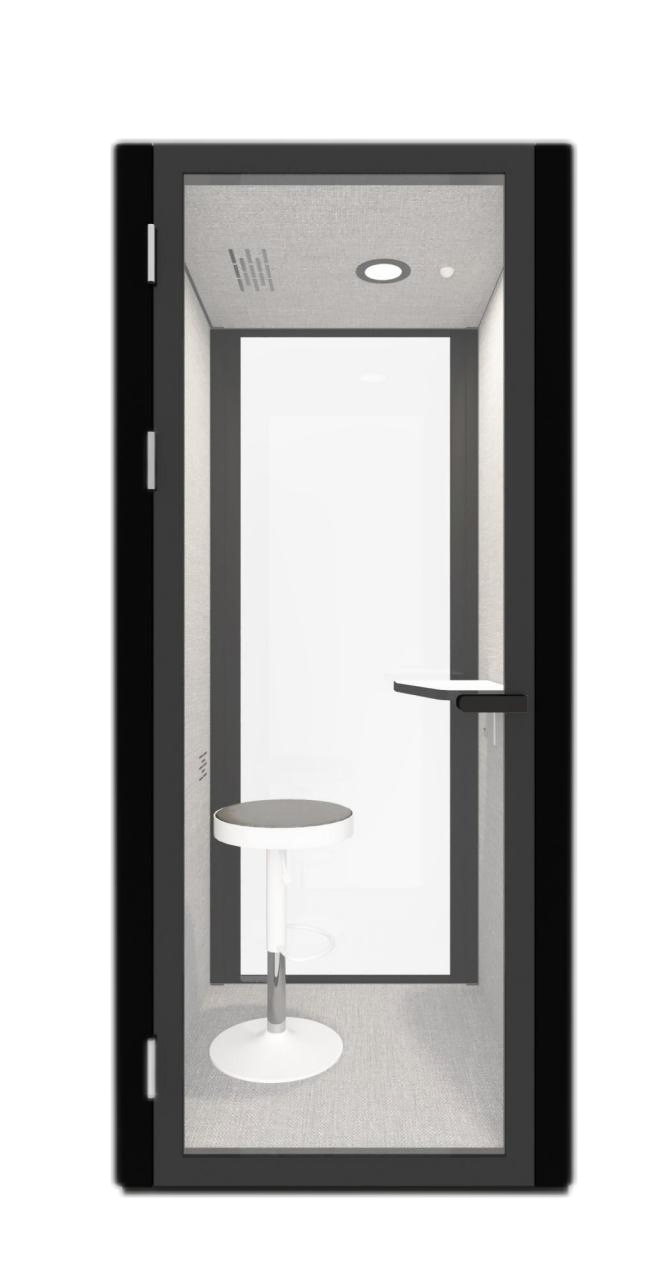 UL-Certified Soundproof Booth - Mobile Office Pod W/ Air Ventilation & Acoustic Panelspro& Safety Glass PRO Series