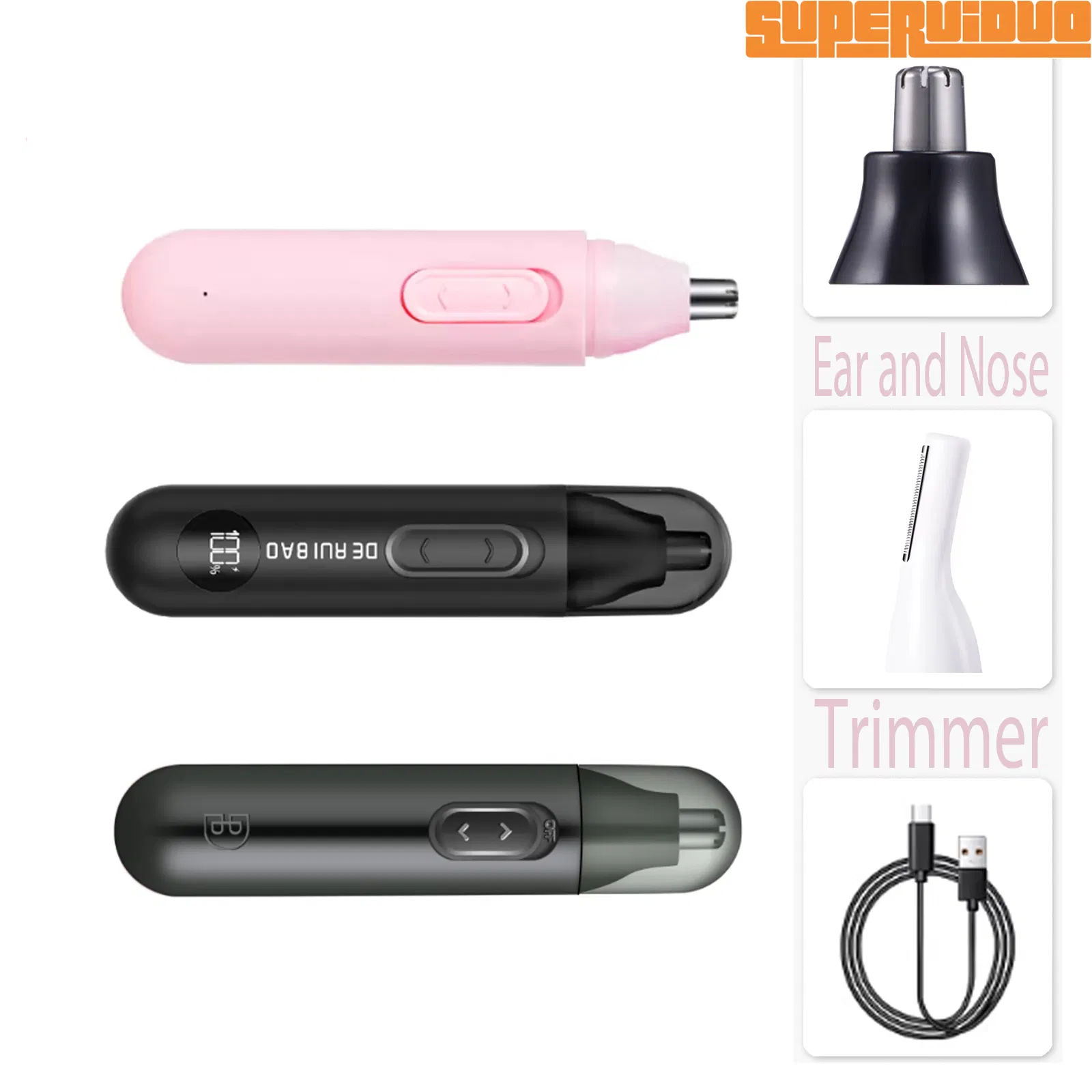 2-in-1 Eyebrow Detailing and Personal Nose Hair Trimmer