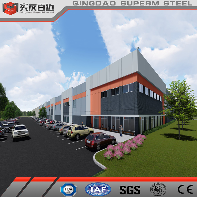 Customized Quick Build Prefabricated Steel Structure Office Factory Workshop Warehouse Steel Building