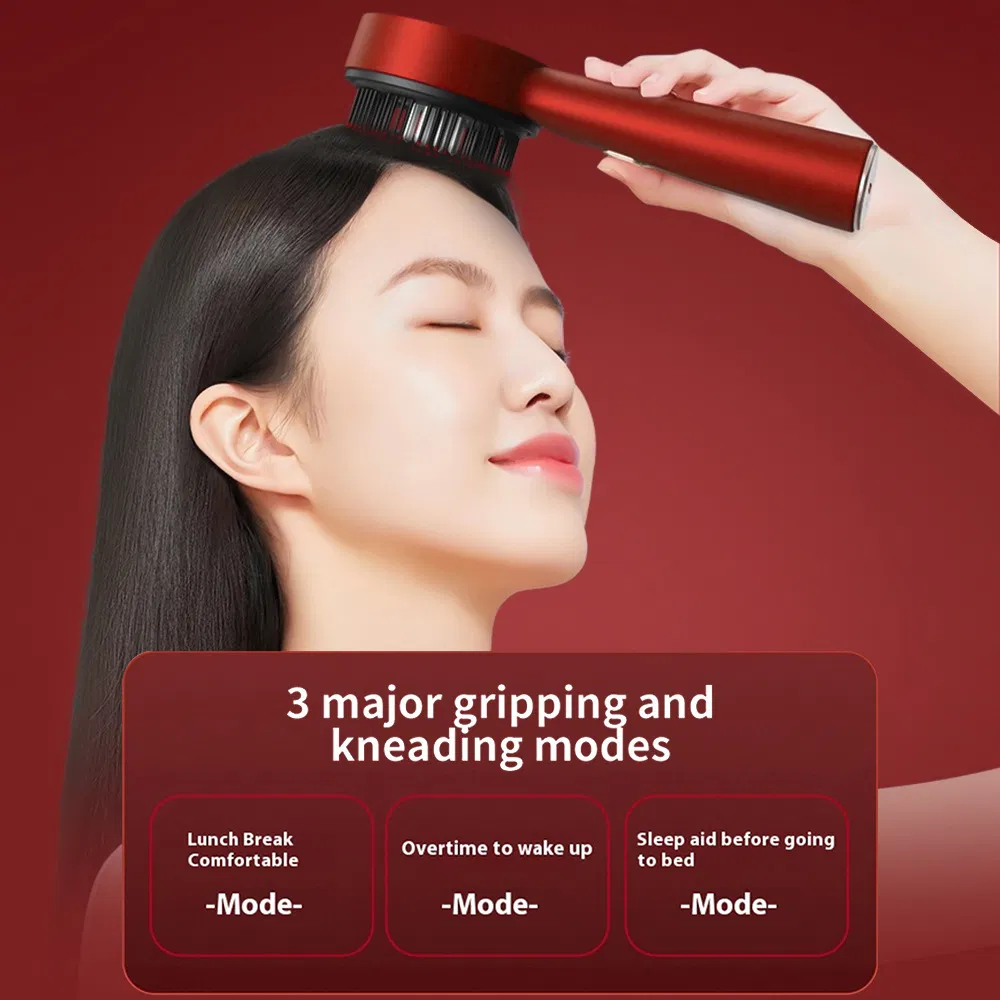 Head Scalp Massager for Relax Cordless Electric Brush for Hair Care Oil Dispenser Comb Mothers Day Gifts