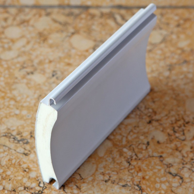 77mm Alu. PU Insulated Residential Automatic Rolling Roller up Garage Door with Pedestrian Door