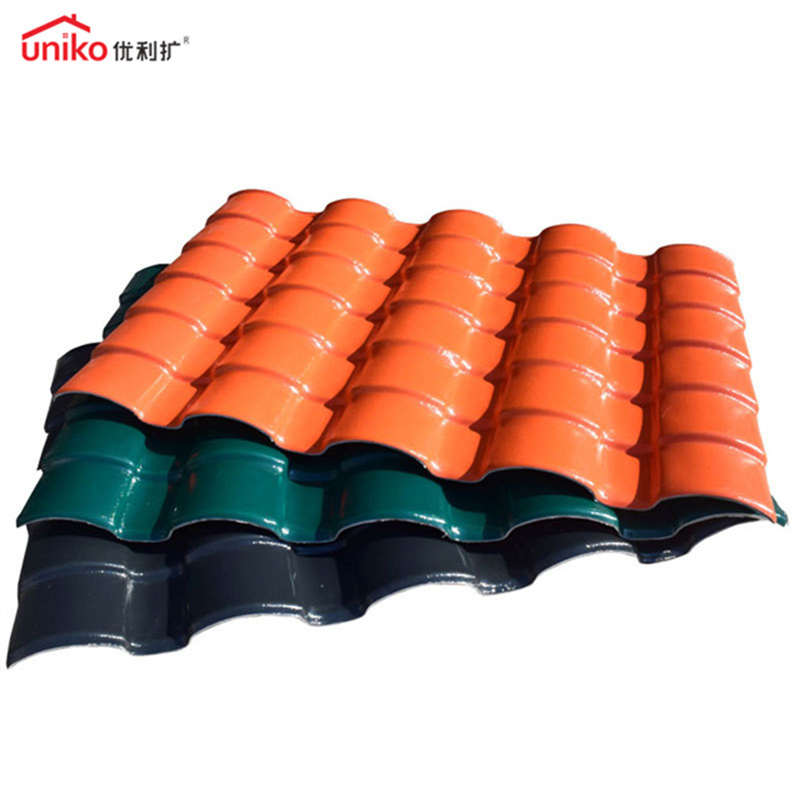 Shenyu 3 Layers ASA PVC Spanish Synthetic Resin Roof Tile