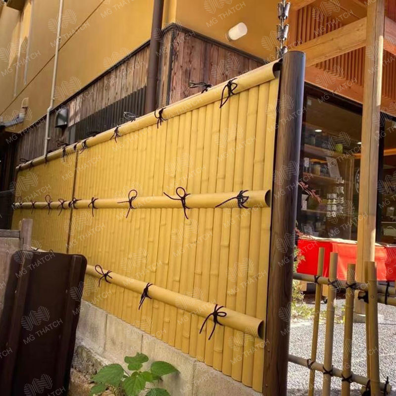 Maintenance-Free Plastic Bamboo Fence More Than 20 Years Lifepan