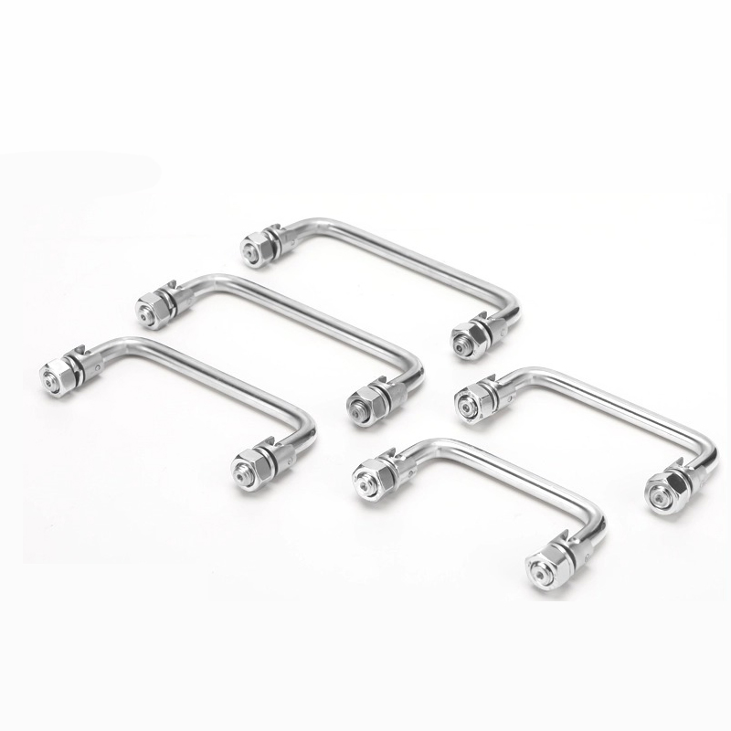 304 Stainless Steel Pull Handle, Ls506 Industrial Folding Pull Handle for Luggage Box and Cabinet Door Handle