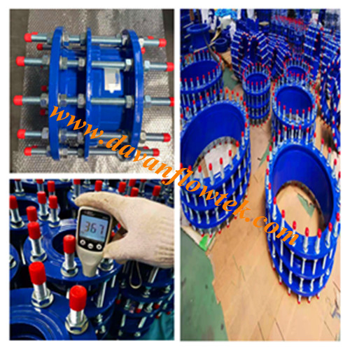 DN80 Pn16 Pipe Fitting Ductile Iron Ggg50 Carbon Steel Dismantling Joint Flanged Pipe Coupling Epoxy Coated Pipe Joint Water China Factory Dismantling Joint