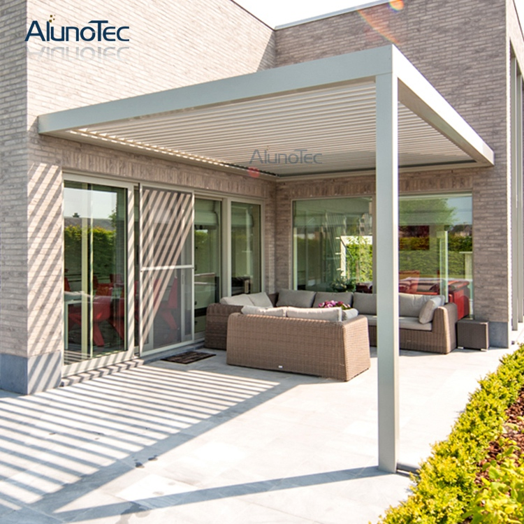 Rainproof Patio Shutter Horizontal Patio Pergola