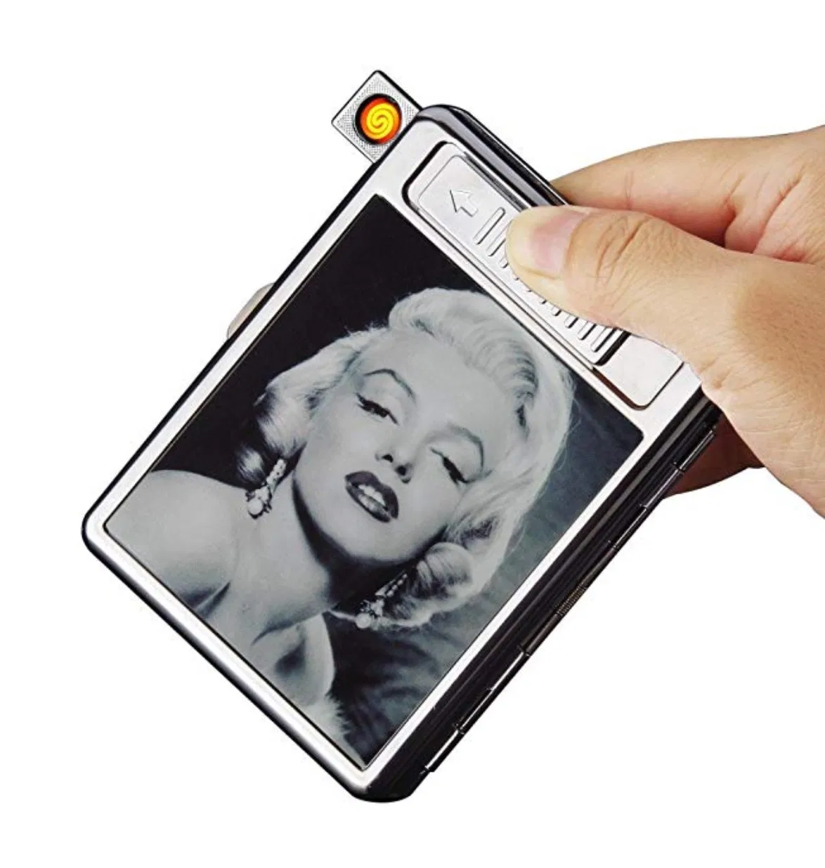 Metal Pocket Cigarette Case Double Clip Holder From Lighter Company