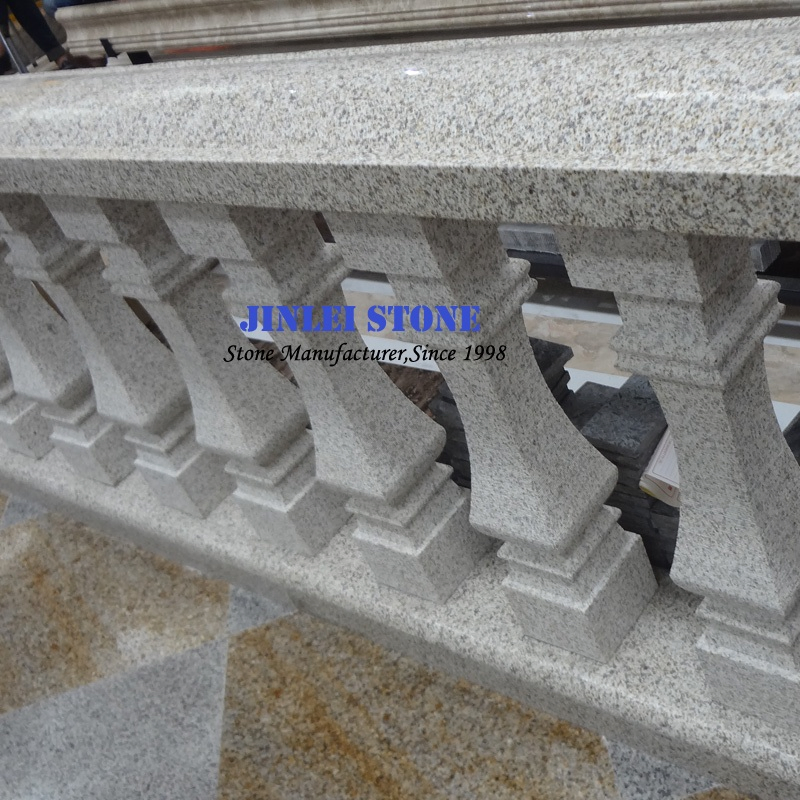 Handcarved Natural Stone Marble Balustrade Granite Railing and Baluster for Balcony with Railing Handrail