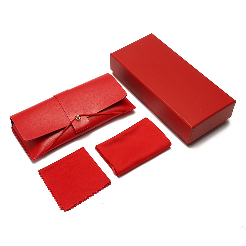 2025 New Arrival Luxury Sporty Glasses Case in Stock Custom Logo Packaging Gift Sunglasses Spectacles Manufacturer Eyeglasses Packaging Boxes for Cleaning Cloth