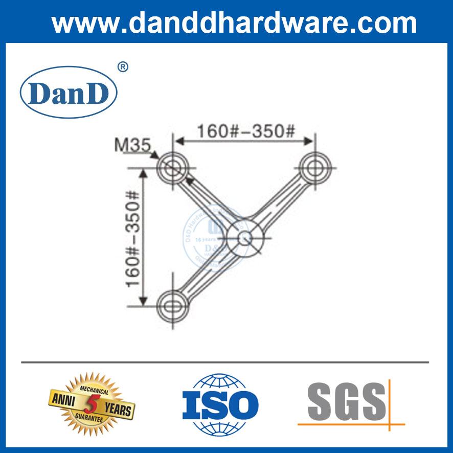 China Factory Stainless Steel Spider Glass Fittings Glass Spider