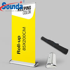 Portable Roll up Banner Stand Exhibit Display for Outdoor