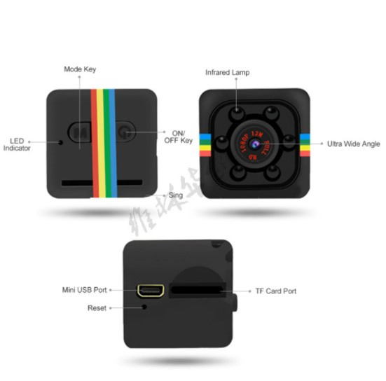 Sq11 Mini 1080P Sports DV, Action Helmet Camera