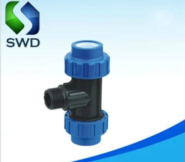 Super Quality PP Compression Fittings Equal Tee Pn10 Factory Top Quality