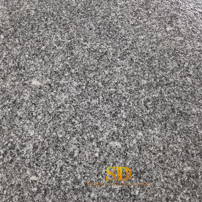 Factory Price Polished Flamed Dark Grey Granite Tiles for Indoor Floor and Outdoor Floor Decoration