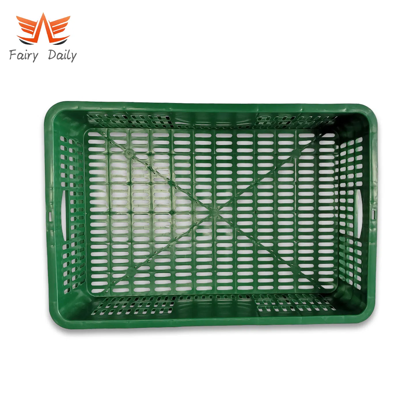 Plastic Supermarket Storage Bin Containers Vegetable Milk Basket Crates