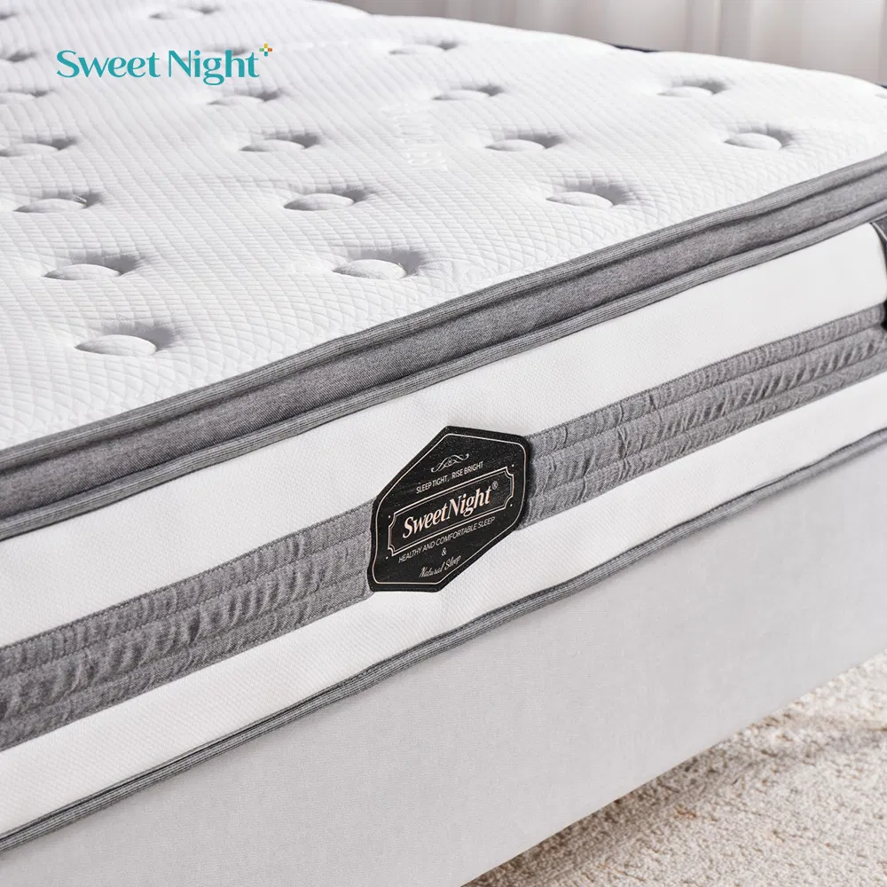 St877 Rollable Foam Bed Furniture with Spring Core King Size Compressed Mattress