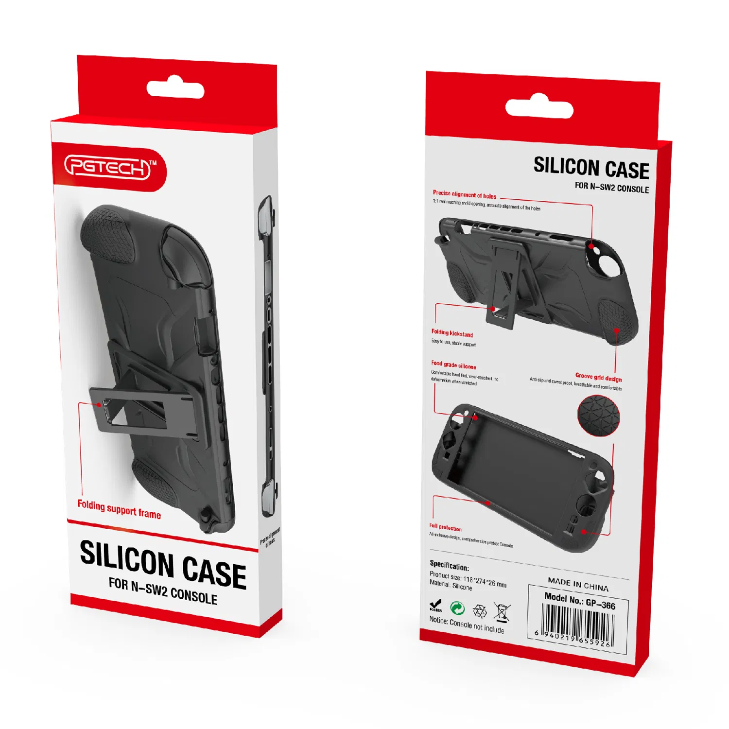 Чехол Pgtech Gp-366 2 для Nintendo Switch с подставкой