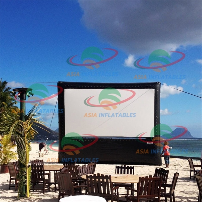 Inflatable Cinema Screen Advertising Movie Rear Projection TV Screen