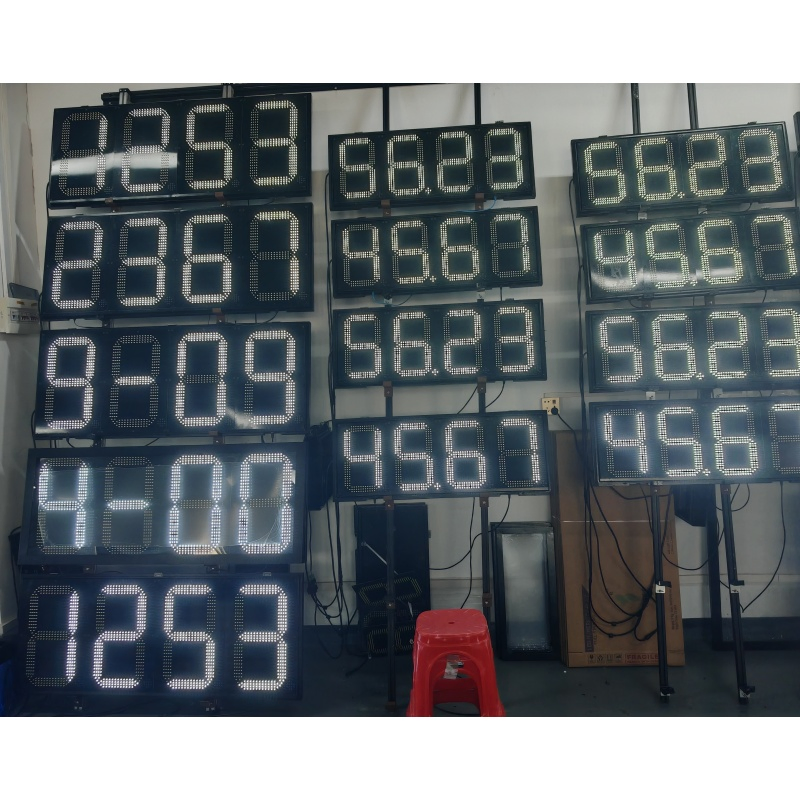 8"10"12"16"18"24" Red LED Petrol / Fuel / Oil Price Signs Oil Station 7 Segment Display with Remote Gas Price LED Sign