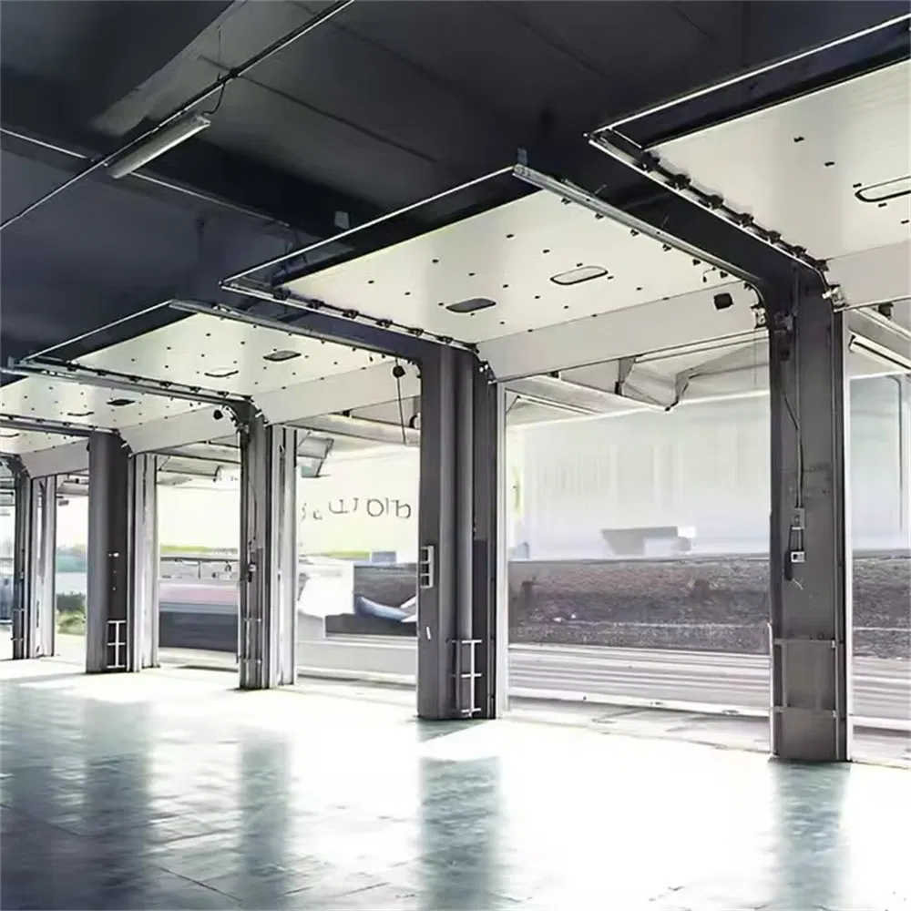 Wholesale Industrial Automatic Sandwich Panel Steel Door Exterior Sliding Lifting Overhead Sectional Garage Door for Warehouse Loading Area