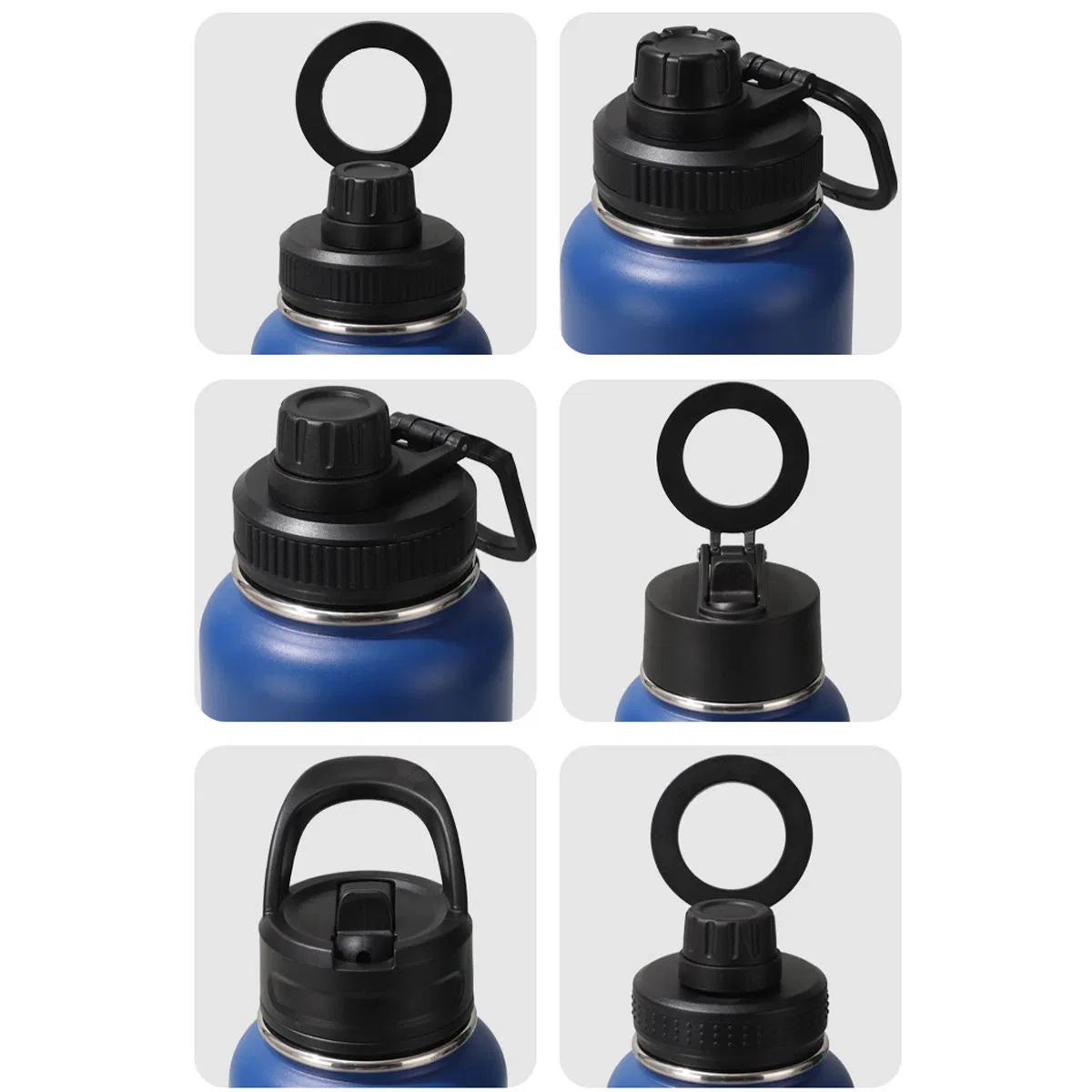 Maqnetic Bracket Double-Layer Stainless Steel Vacuum Sports Bottle for Both Hot and Cold Drinks